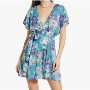 Free People Freddy Tie Mini Dress Night Combo